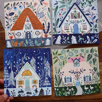 Thumbnail for Blue Cottage Card