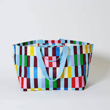 Oversized Tote – Multi Stripe