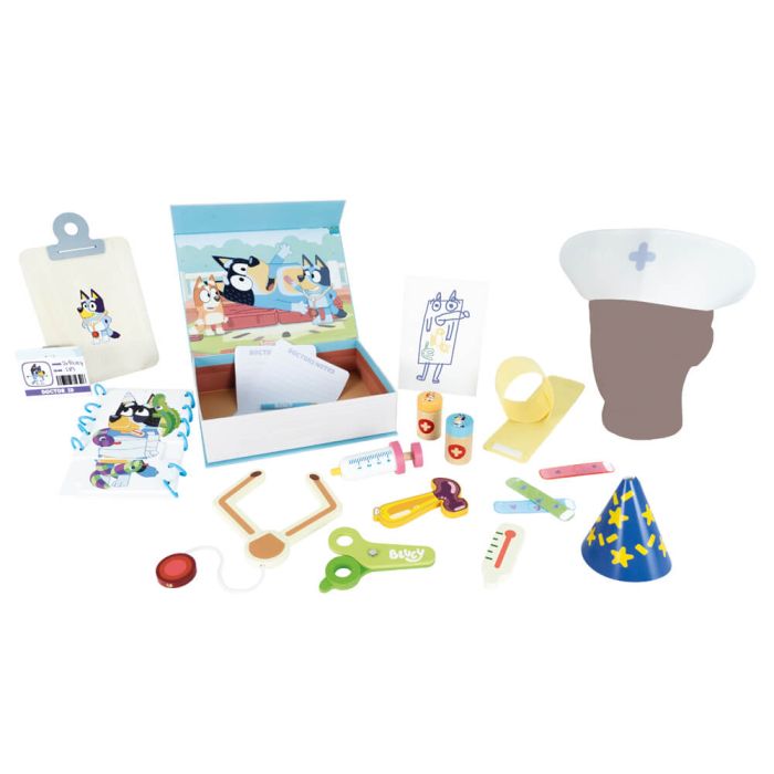 Bluey Hospital Wooden Role-play Accessory Set