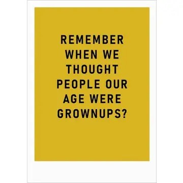 Foil Card - Remember Grown Ups