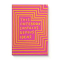 A5 Soft Cover Notebook - This Contains Genius Ideas