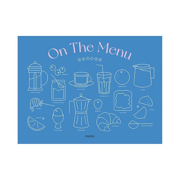 Papier - On The Menu - Sof T Cover - A5 - Meal Planner -