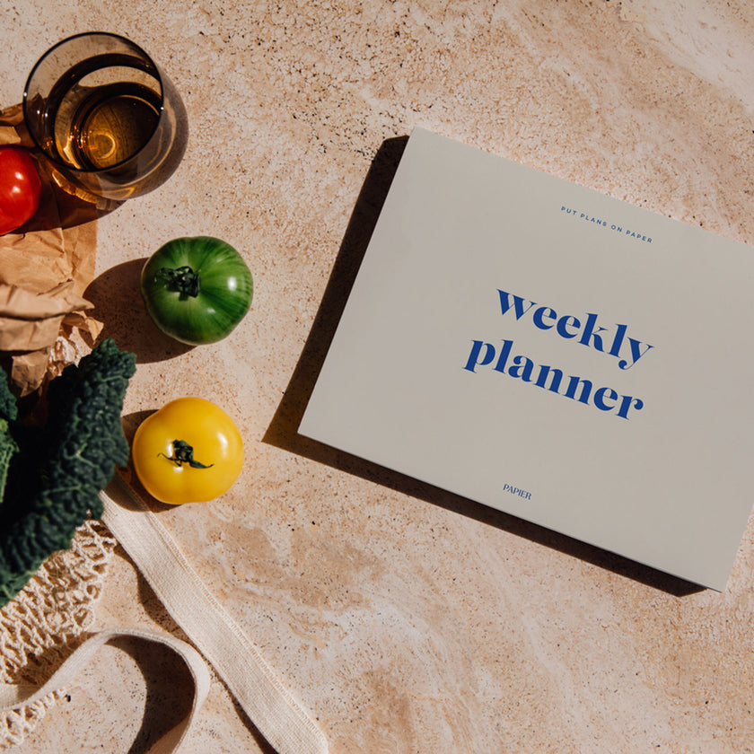 Papier - Joy - Sof Tcover - A5 - Weekly Desk Planner - Tan/