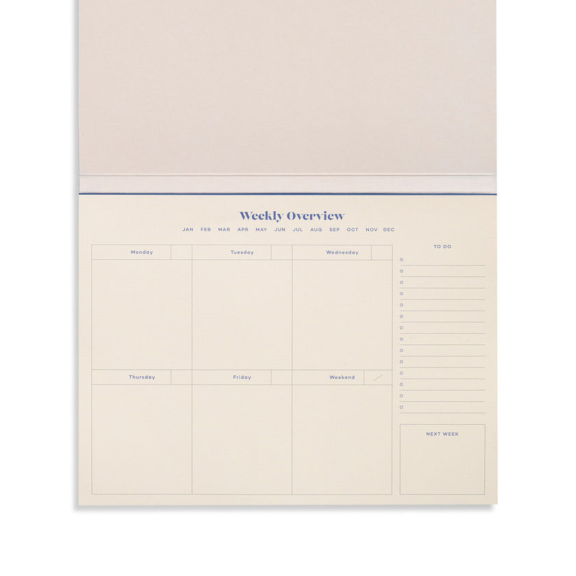 Papier - Joy - Sof Tcover - A5 - Weekly Desk Planner - Tan/