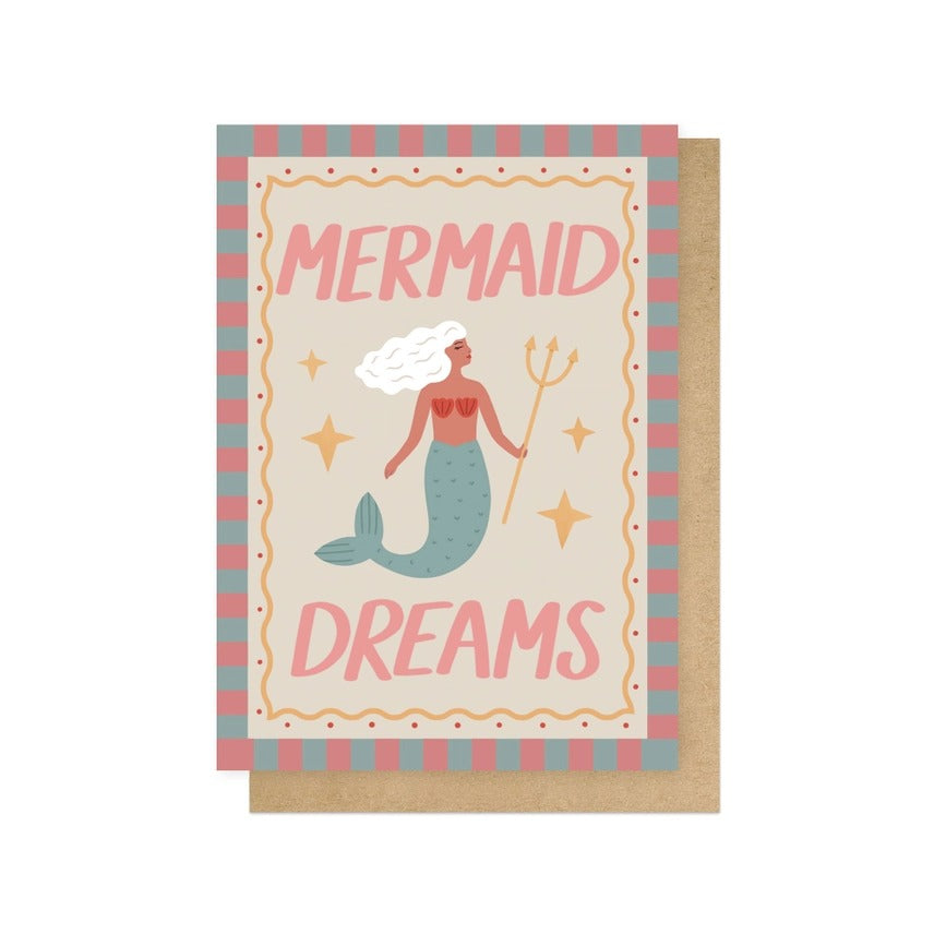 Mermaid Dreams Greetings Card