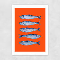 Thumbnail for Sardines By Alice Straker Greetings Card