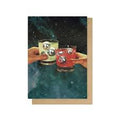 Cosmic Cheers Greetings Card