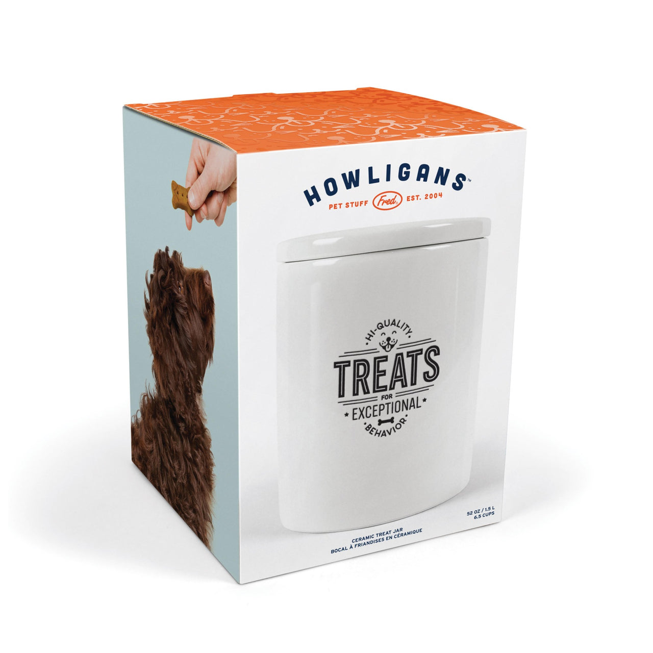 Fred Howligans Ceramic Treat Jar- Exceptional Behaviour