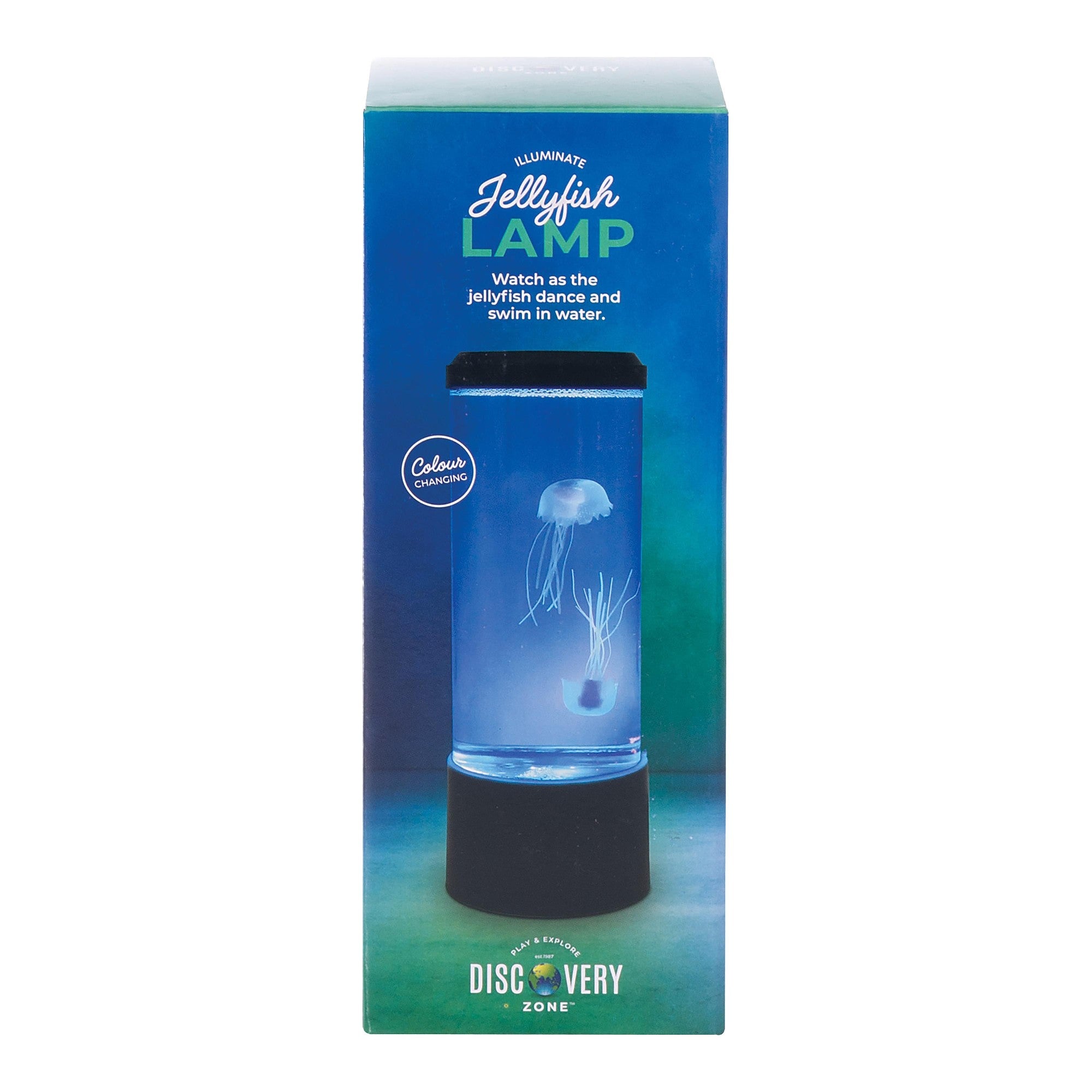 Discovery Zone Jellyfish Lamp - 22cm Black 8.5x8.5x19cm