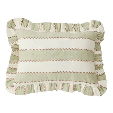 Camilla Cotton Cushion 30x50cm Pistachio