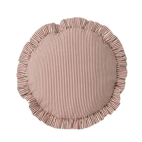 Bonny Cott Rnd Cushion 40cm Russet/ivory