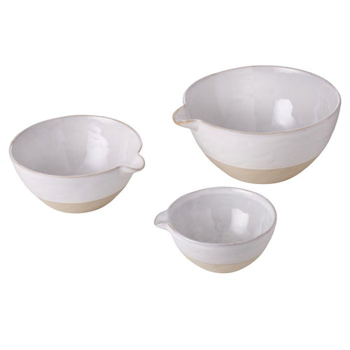 #3^dw Set Of 3 Stoneware Mixing 99.99 C