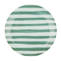 Emporium Large Lulu Glass Plate Green Stripe
