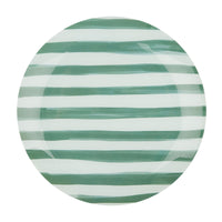 Thumbnail for Emporium Large Lulu Glass Plate Green Stripe