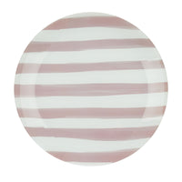 Thumbnail for Emporium Medium Lulu Glass Plate Pink Stripe