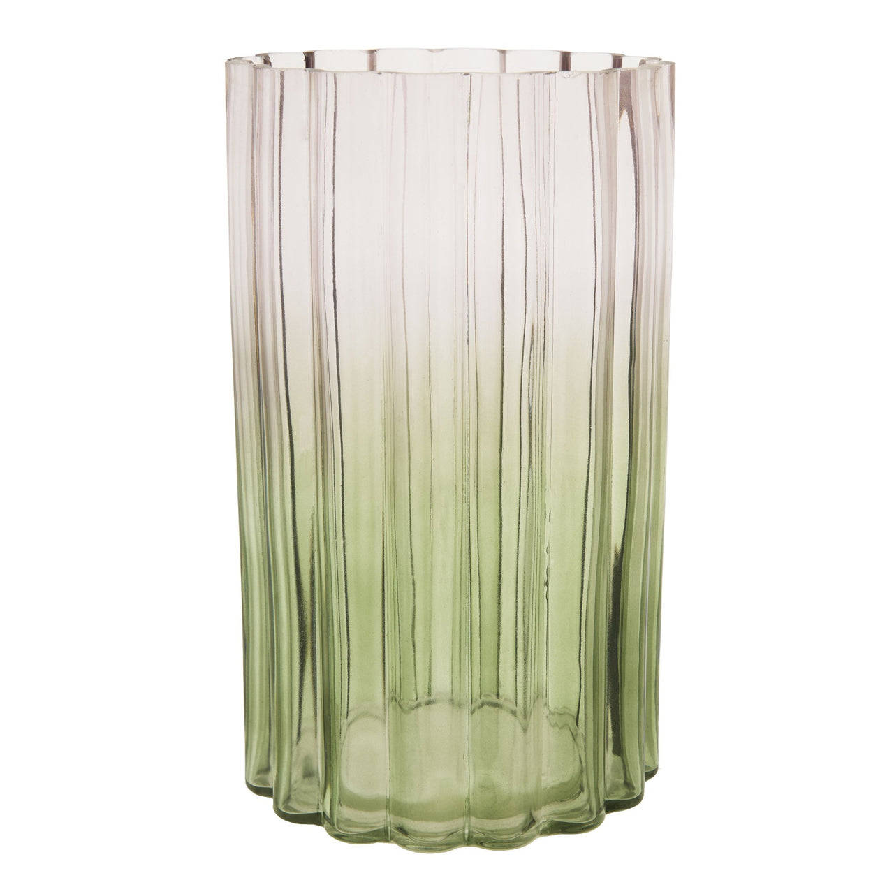 Emporium Tilly Glass Vessel Pink & Green