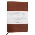 A5 Notebook With Leather Jacket - Tan