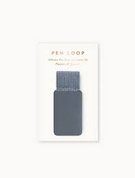 Thumbnail for Adhesive Rectangle Pen Loop - Denim Blue