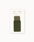 Adhesive Rectangle Pen Loop - Olive Green