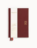 2026 Petite Linen Bound Planner - Mulberry