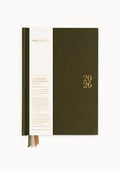 2026 Desktop Linen Bound Planner - Hunter