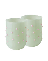 Thumbnail for Pistachio Polkadot Short Tumbler Glass 2p Set One Size