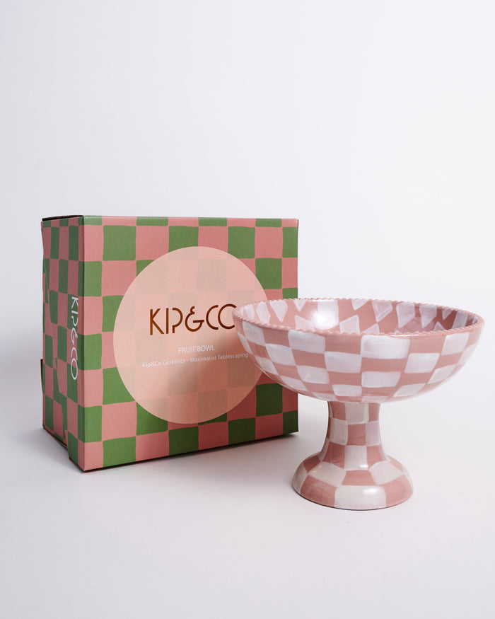 Checkered Fruit Bowl One Size