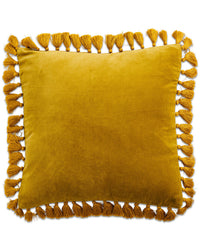 Thumbnail for Avocado Oil Velvet Tassel Cushion One Size