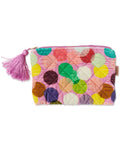 Confetti Pink Velvet Cosmetics Purse One Size
