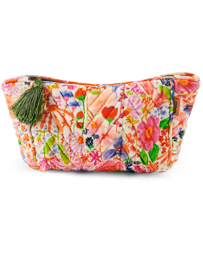 Meandering Meadow Velvet Toiletry Bag One Size