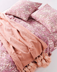 Thumbnail for Dusty Pink Tassel Throw