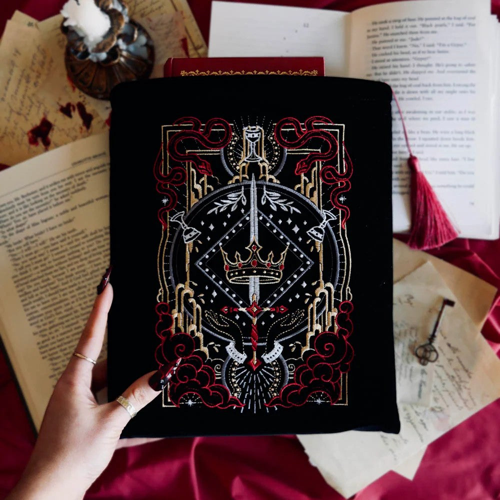 Swords And Serpents Book Sleeve - Black
