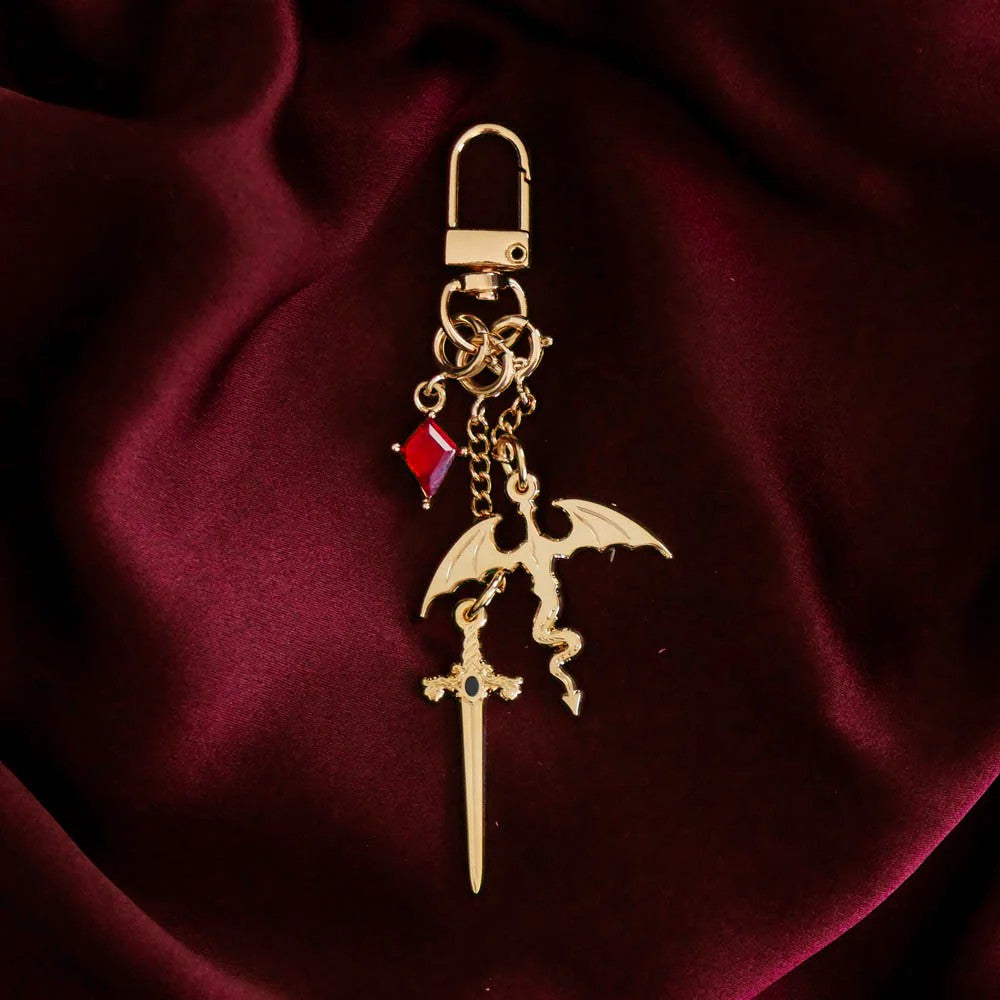 Dragon Rider Charm - Gold