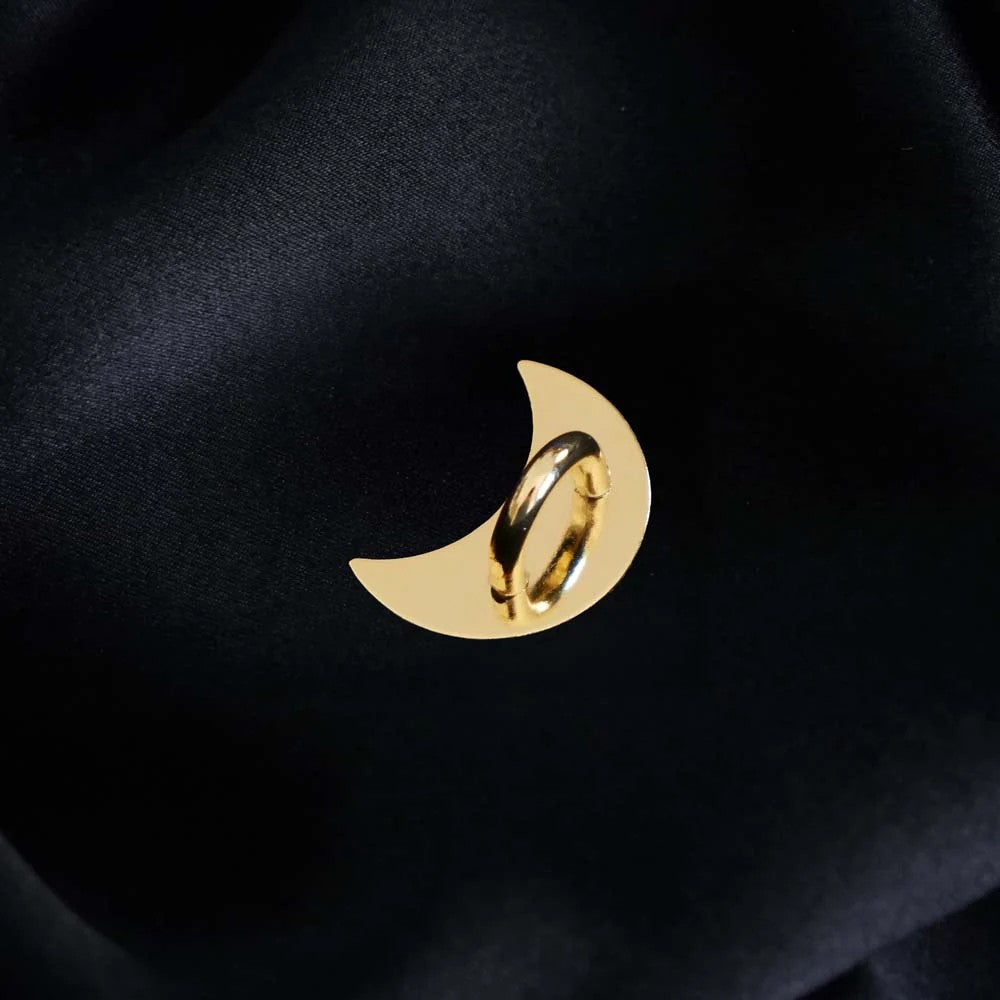 Moon Charm Anchor - Gold