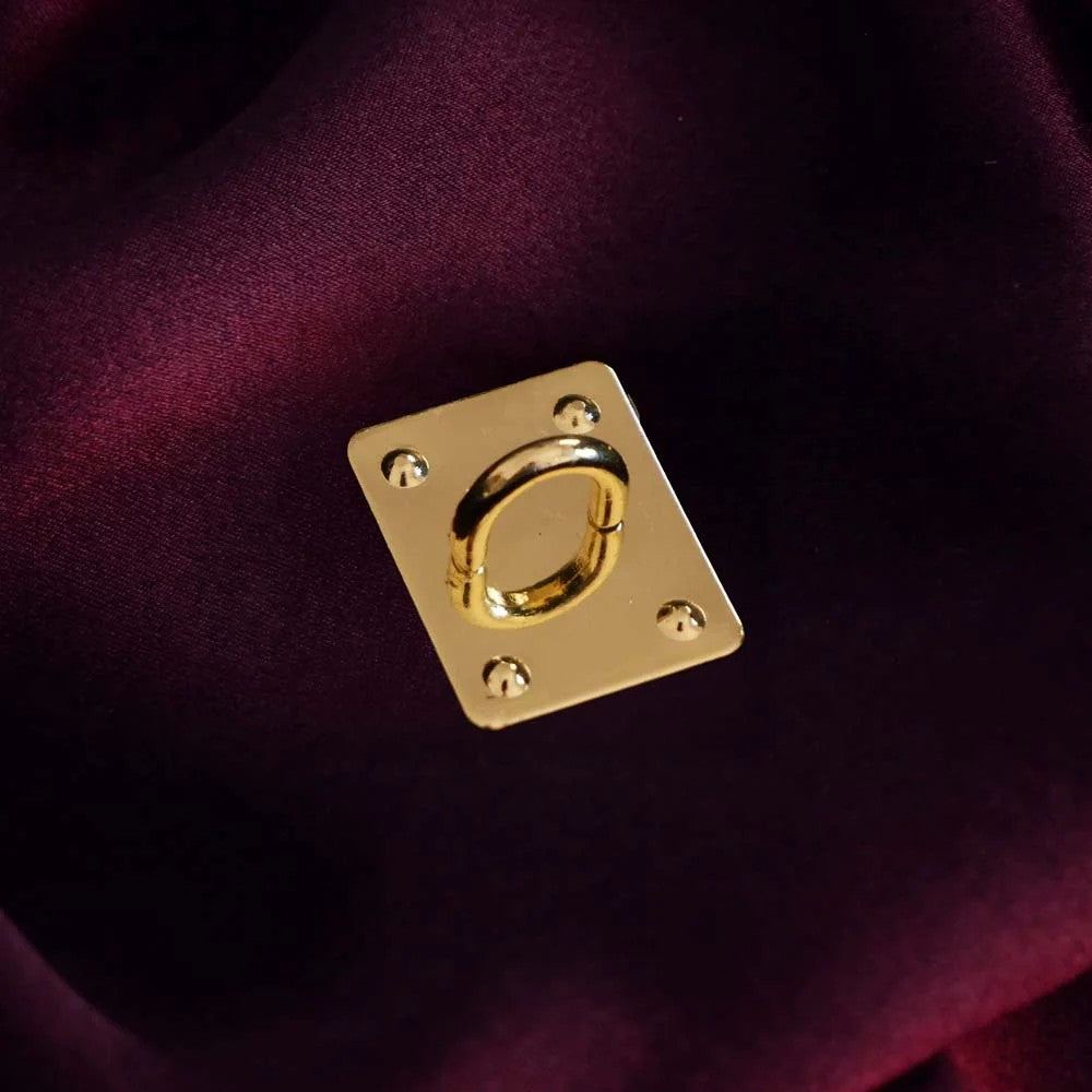 Rectangle Charm Anchor - Gold