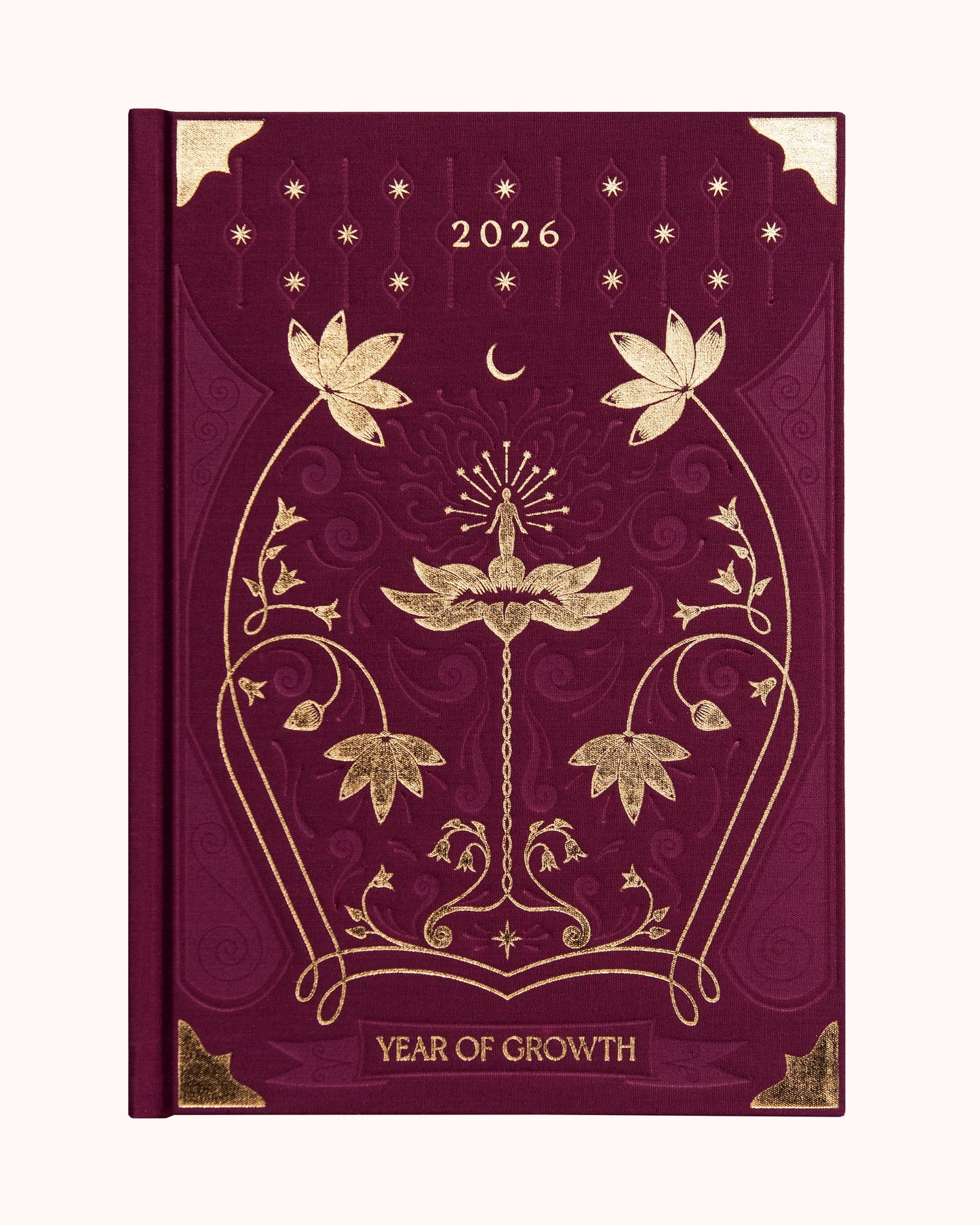 2026 Year Of Growth Book - Rich Burgundy