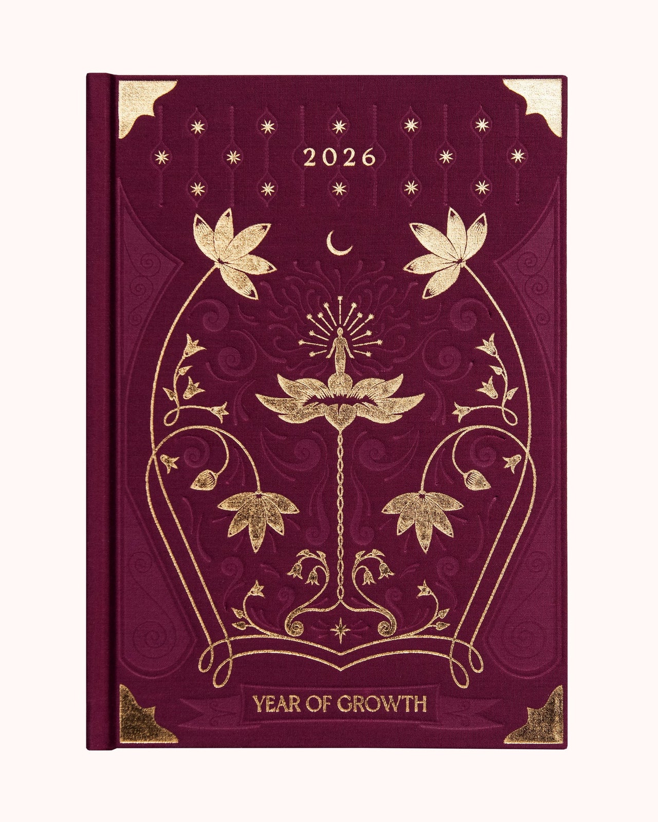 2026 Year Of Growth Book - Rich Burgundy
