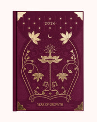 Thumbnail for 2026 Year Of Growth Book - Rich Burgundy