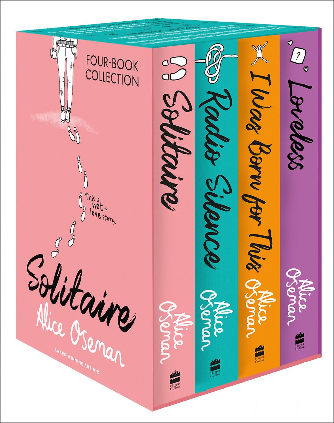 Alice Oseman Four-book Collection Box Set (solitaire, Radio Silence, I Was Born For This, Loveless)