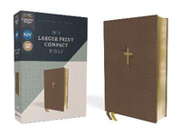 Thumbnail for Niv Larger Print Compact Bible, Red Letter, Comfort Print [brown]