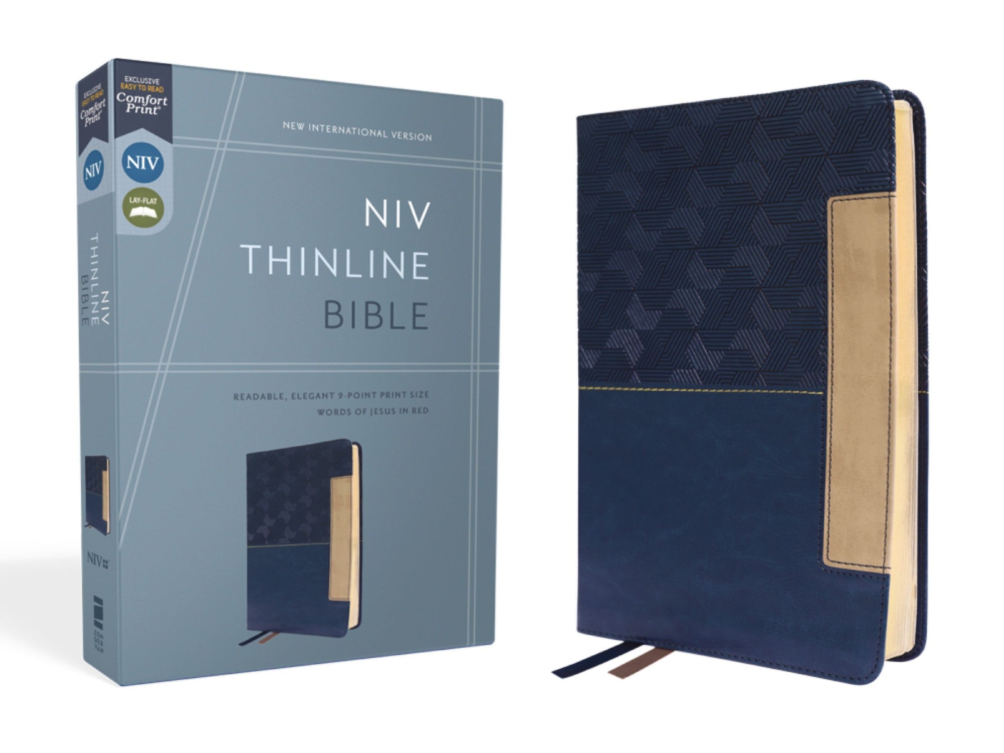 Niv Thinline Bible, Red Letter, Comfort Print [blue]