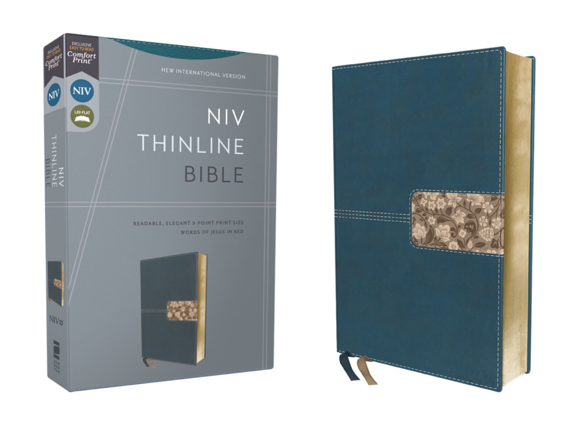 Niv Thinline Bible, Red Letter, Comfort Print [teal]