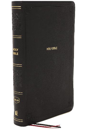 Nkjv End-of-verse Reference Bible, Personal Size Large Print, Red Letter Edition, Comfort Print: Holy Bible [black]