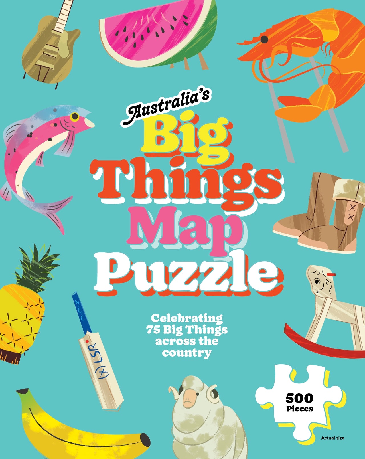 Australia's Big Things Map: 500-piece Puzzle