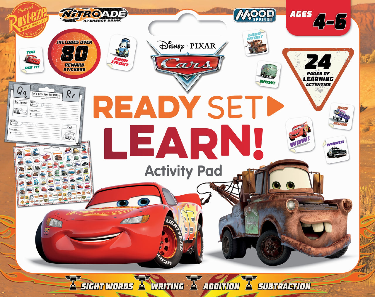 Cars: Ready Set Learn! Activity Pad (disney Pixar: Ages 4-6 Years)