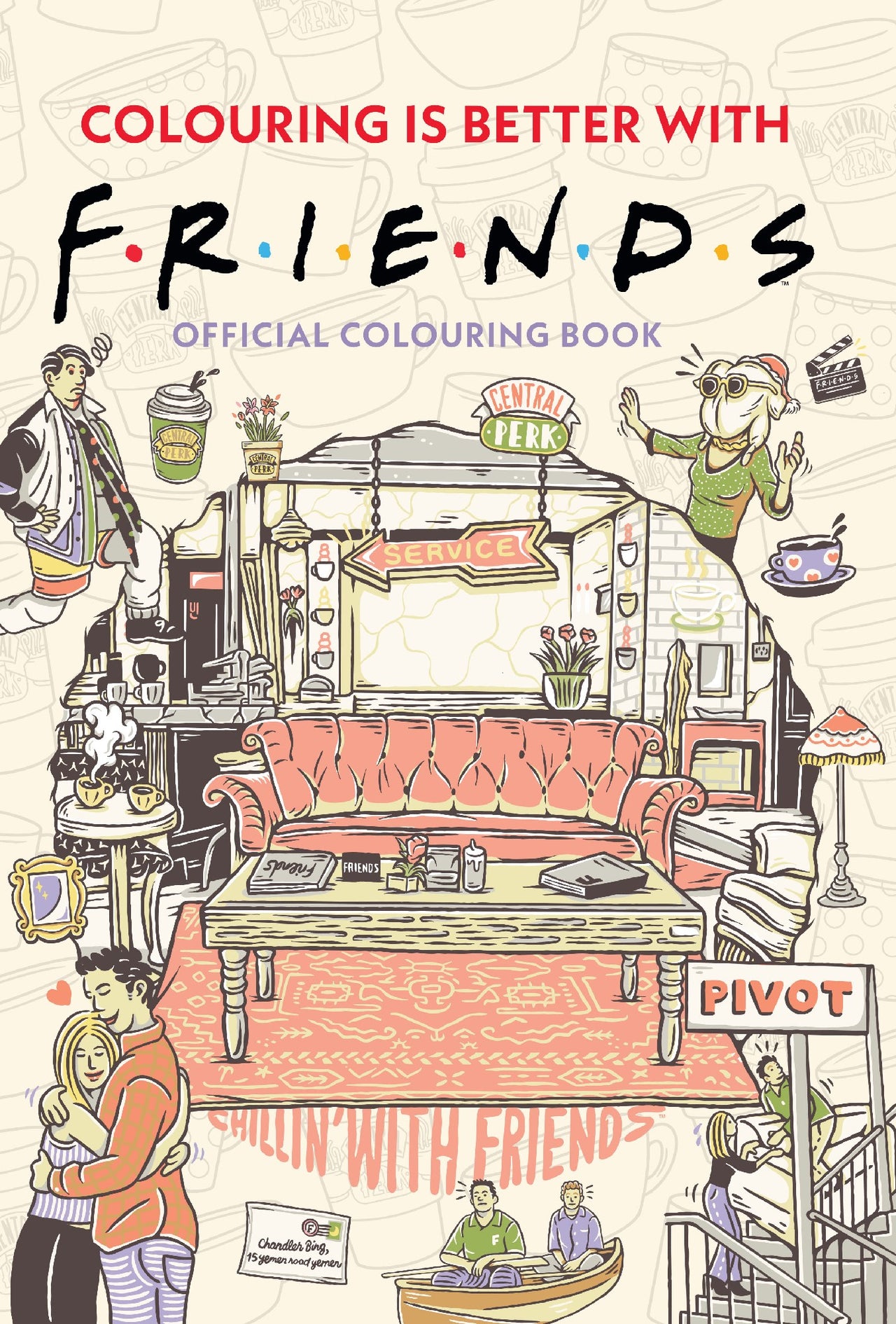 Friends: Adult Colouring Book (warner Bros.)