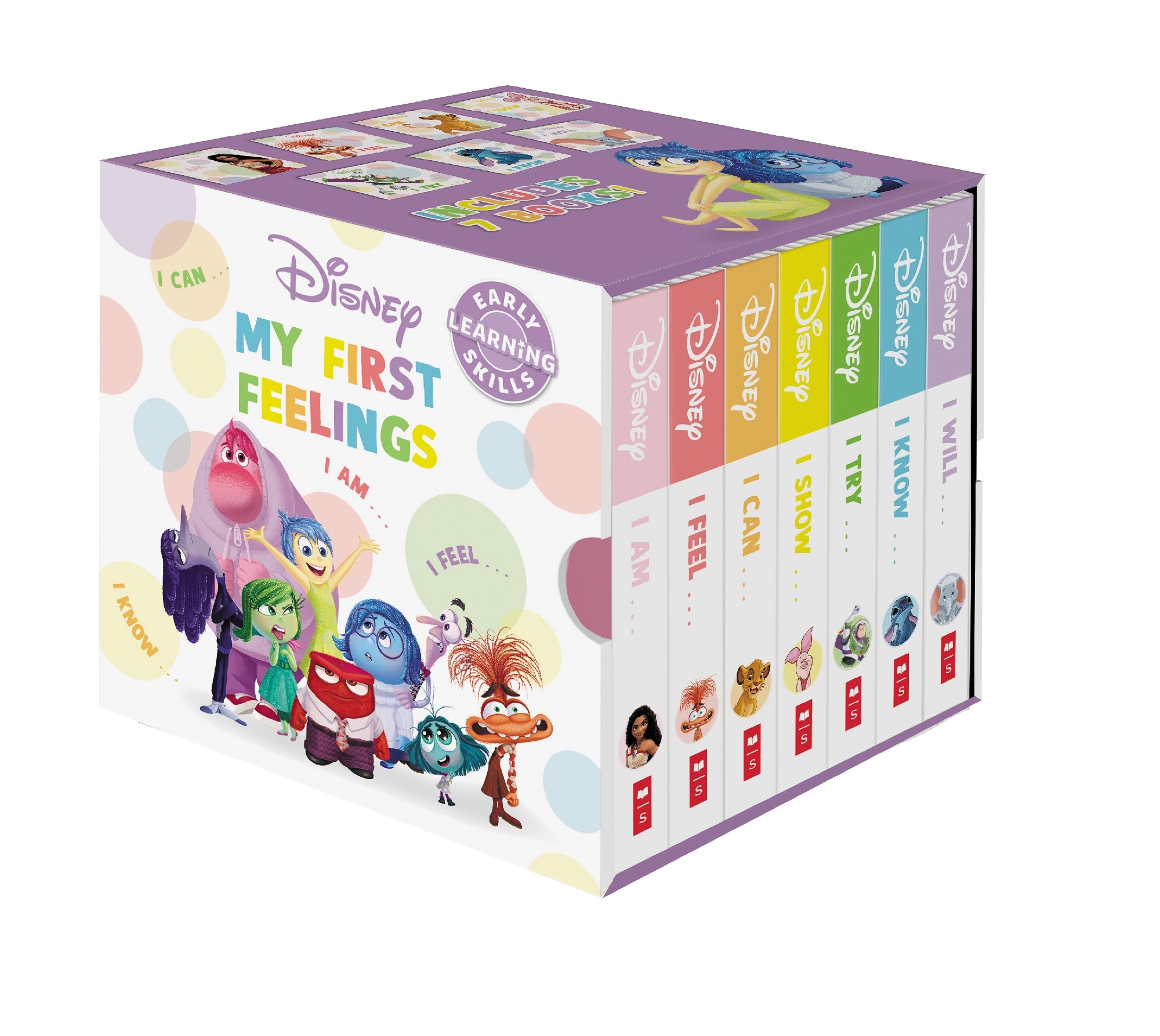 Disney: My First Feelings Little 7-book Library Cube