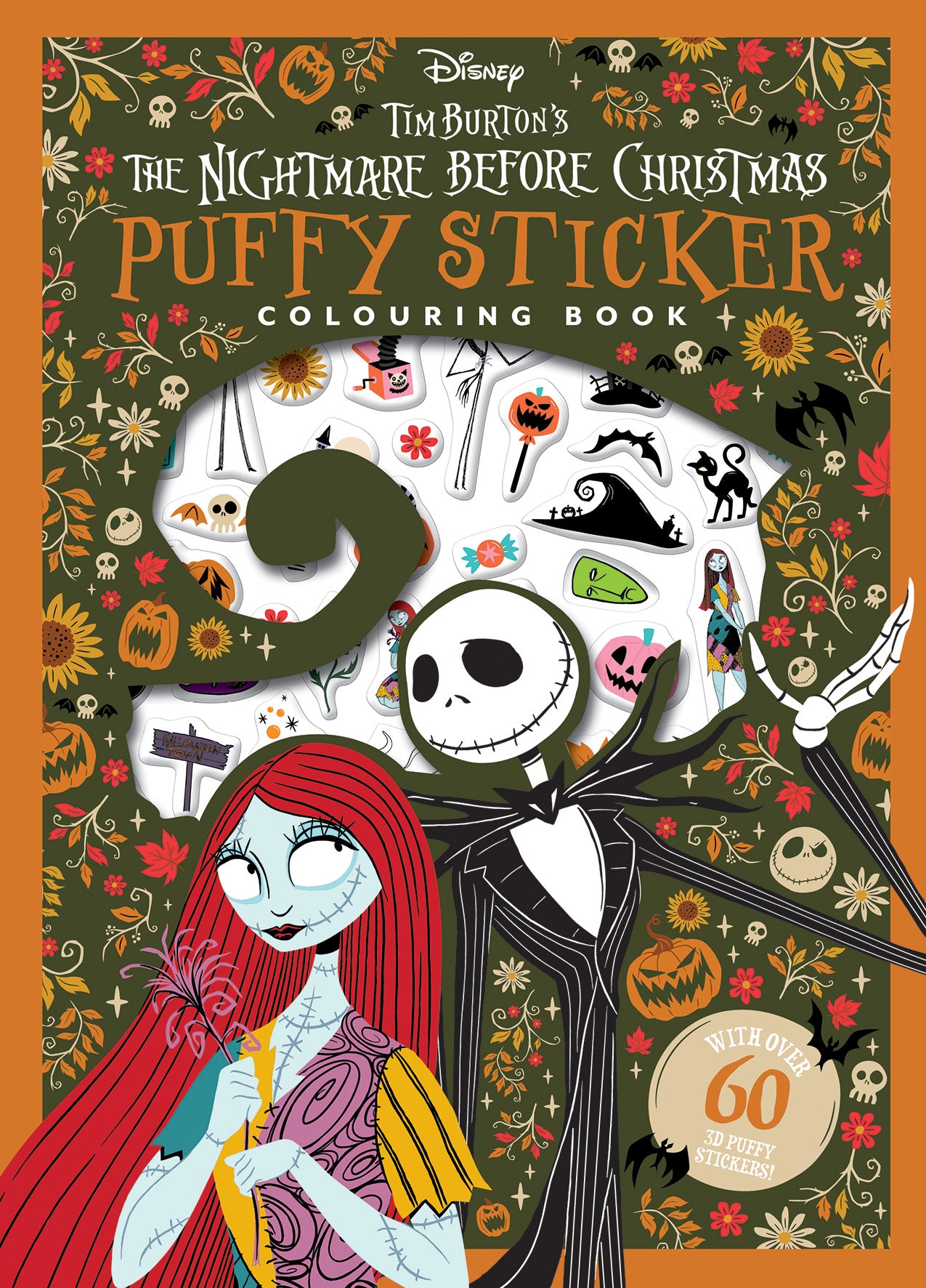Disney Tim Burton's The Nightmare Before Christmas: Puffy Sticker Colouring Book