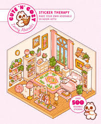 Cute 'n' Cozy Sticker Therapy
