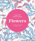 Large Print Colour & Frame: Flowers (colouring Book For Adults)